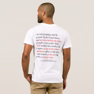 米国憲法の人の報酬節 Tシャツ