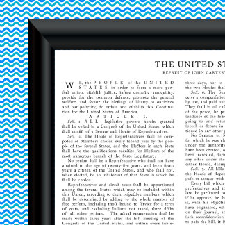 米国憲法ジョン・カーターの復刻版 ポスター
