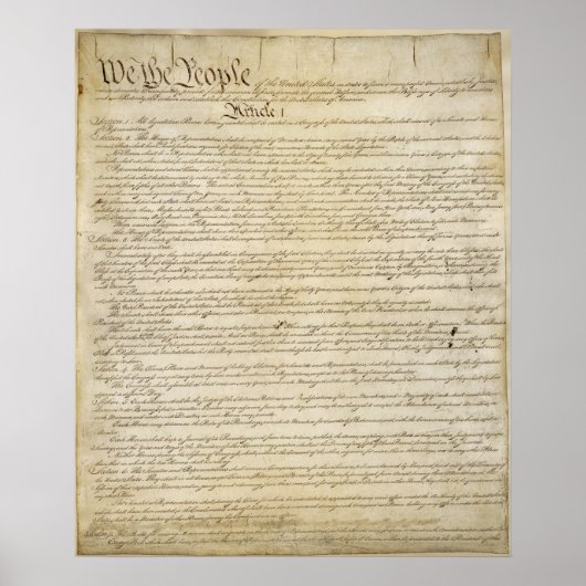 米国憲法ポスター ポスター (正面)