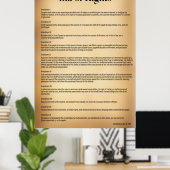 米国憲法ポスター ポスター (ホームオフィス)