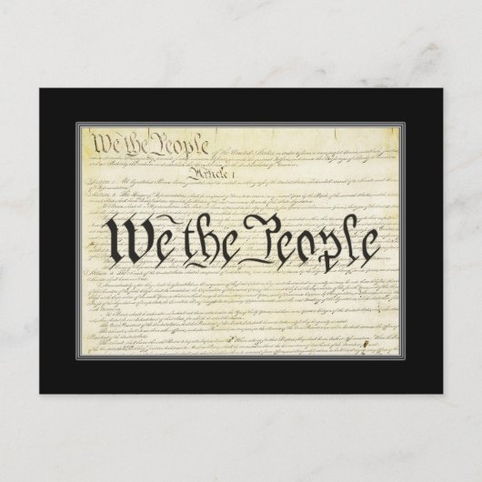米国憲法ポストカード ポストカード (正面)