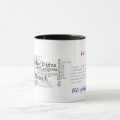 米国憲法修正第一項の言論の自由: ジャーナリスト、弁護士 マグカップ (中央)