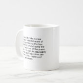 米国憲法修正第一項 コーヒーマグカップ (正面左)
