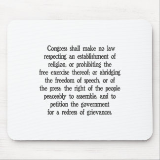 米国憲法修正第一項 マウスパッド