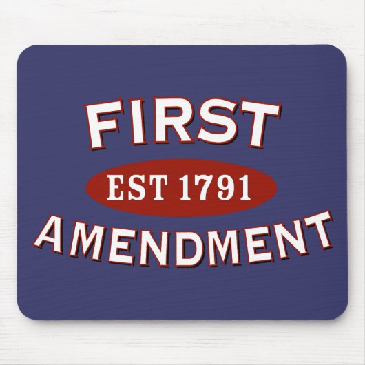 米国憲法修正第一項 マウスパッド (正面)