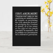 米国憲法修正第1条自由言論 カード (黄色い花)