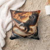 米国憲法飛んでいる付きハゲ鷲 クッション (ブランケット)