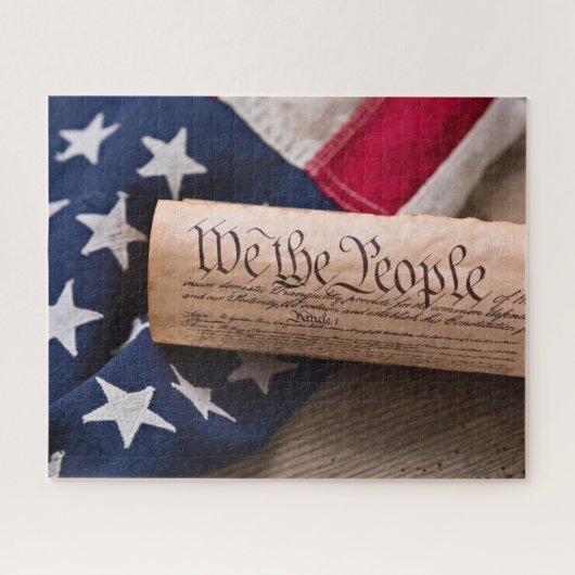 米国憲法 ジグソーパズル (横)