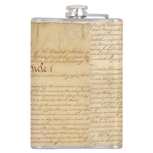 米国憲法 フラスク (裏面)
