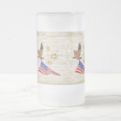 米国憲法 フロストグラスビールジョッキ (中央)