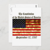 米国憲法 ポストカード (正面/裏面)