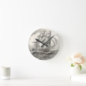 米国憲法 ラウンド壁時計 (ホーム)