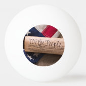 米国憲法 卓球ボール (裏面)