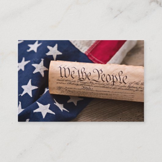 米国憲法 名刺 (裏面)