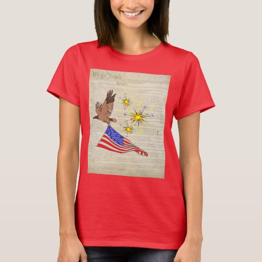 米国憲法 Tシャツ (正面)