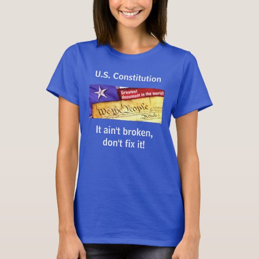 米国憲法Tシャツ Tシャツ (正面)