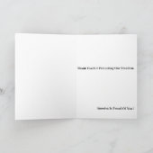 米国戦闘機リバティ献上品 サンキューカード (内部)