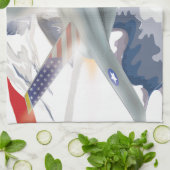 米国戦闘機 キッチンタオル (折り畳み)