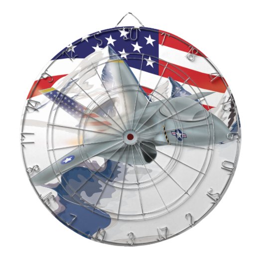 米国戦闘機 ダーツボード (正面)