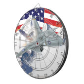 米国戦闘機 ダーツボード (正面右)