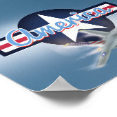 米国戦闘機 ポスター (角)