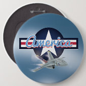 米国戦闘機 缶バッジ (正面&裏面)