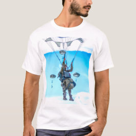 米国戦闘部隊 – 米国空挺部隊 Tシャツ
