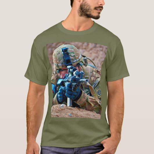 米国戦闘部隊 – 米国空挺部隊 Tシャツ (正面)