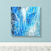 米国手話 キャンバスプリント (インサイチュ (ウッドフロア))