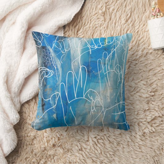 米国手話 クッション (ブランケット)