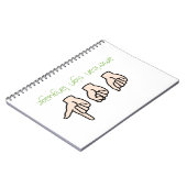 米国手話 ノートブック (左側)