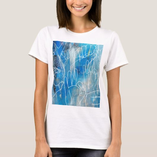 米国手話 Tシャツ (正面)