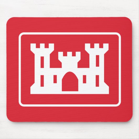 米国技術者DOD軍隊 マウスパッド (正面)