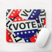 米国投票ボタン マウスパッド (マウス)