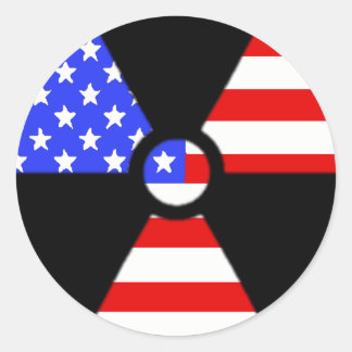 米国放射線学ステッカー ラウンドシール