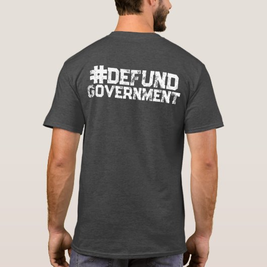 米国政府はサタン走ペドフィルスTによって決定される Tシャツ (裏面)