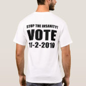 米国政府得られた負債 Tシャツ (裏面)