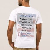 "米国政府「は抱き締めます」プロジェクトを支えます Tシャツ (裏面)