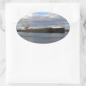 米国整合性ステッカー 楕円形シール (バッグ)