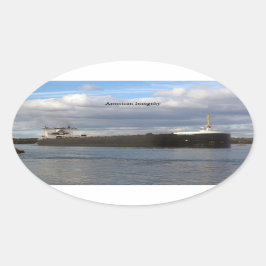 米国整合性ステッカー 楕円形シール