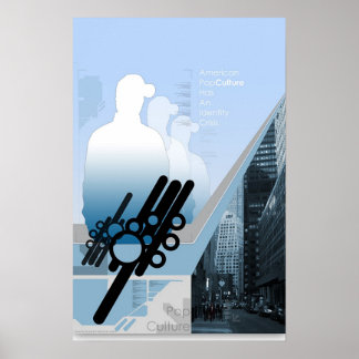 米国文化ポップ・アートのアイデンティティー危機 ポスター