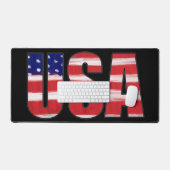 米国文字国旗の色 デスクマット (キーボード&マウス)