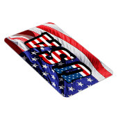 米国文字米国国旗の柔軟性 マグネット (右側)