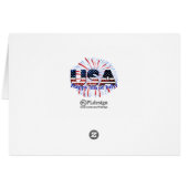 米国文字花火大会7月4日ハッピーカード (裏面横)