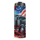 米国旗から現れるトラック タンブラー (正面)