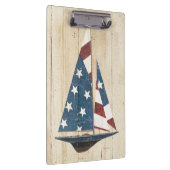 米国旗が付いているヨット クリップボード (右)
