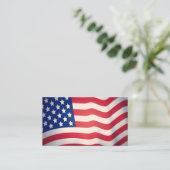 米国旗が付いている名刺 名刺 (スタンド正面)