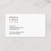 米国旗が付いている名刺 名刺 (裏面)