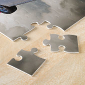 米国旗が付いている1966年のChevrolet Caprice ジグソーパズル (側面)