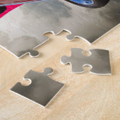 米国旗が付いているChevy Chevelle SS 396 ジグソーパズル (側面)